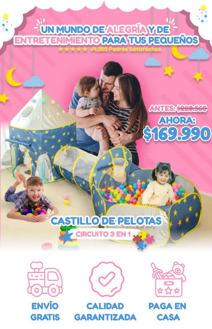 Castillo Magico Grande + 50 pelotas gratis