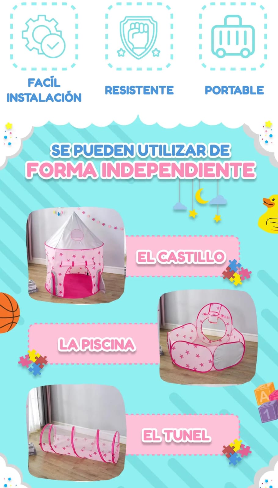 Castillo Magico Grande + 50 pelotas gratis