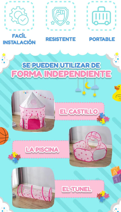 Castillo Magico Grande + 50 pelotas gratis